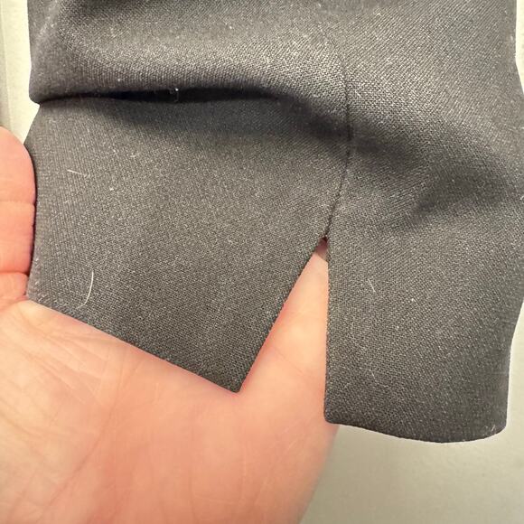 Amina Rubinacci Vintage Black Straight Leg Trousers Made in Italy EU Size 44/8 - Picture 13 of 16